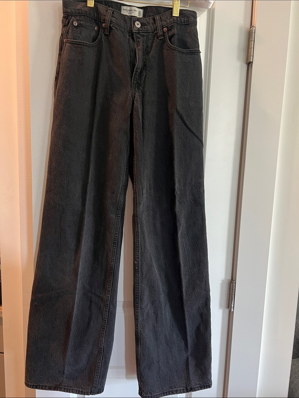 Abercrombie & Fitch Black Straight-Leg Men's Jeans